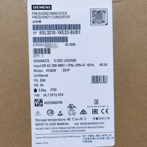 变频器6SL3210-1KE23-8UB16SL3210-1KE22-6UB16SL3210-1KE24-4UB1