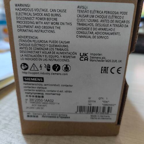 议价半导体接触器3RF2350-1AA023RF2340-1AA02