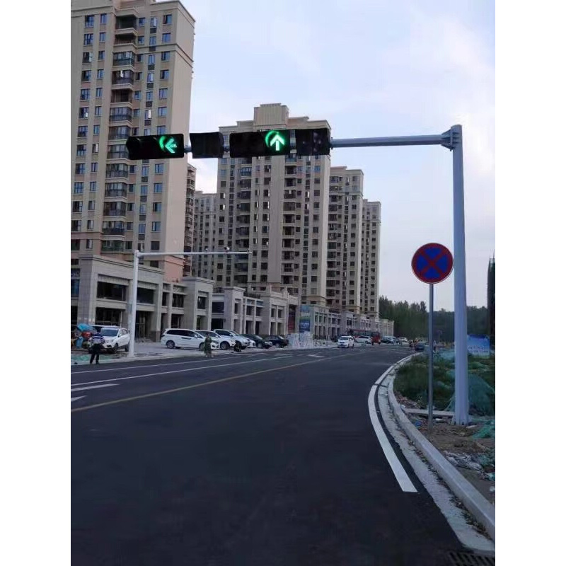 八角监控6立杆米6.5米道路交通信号灯杆红绿灯杆卡口立柱L型杆件
