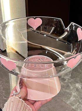 果盘沥水盘多巴胺元气轻奢风新款高档摆放盘创意家用高颜值水果盘