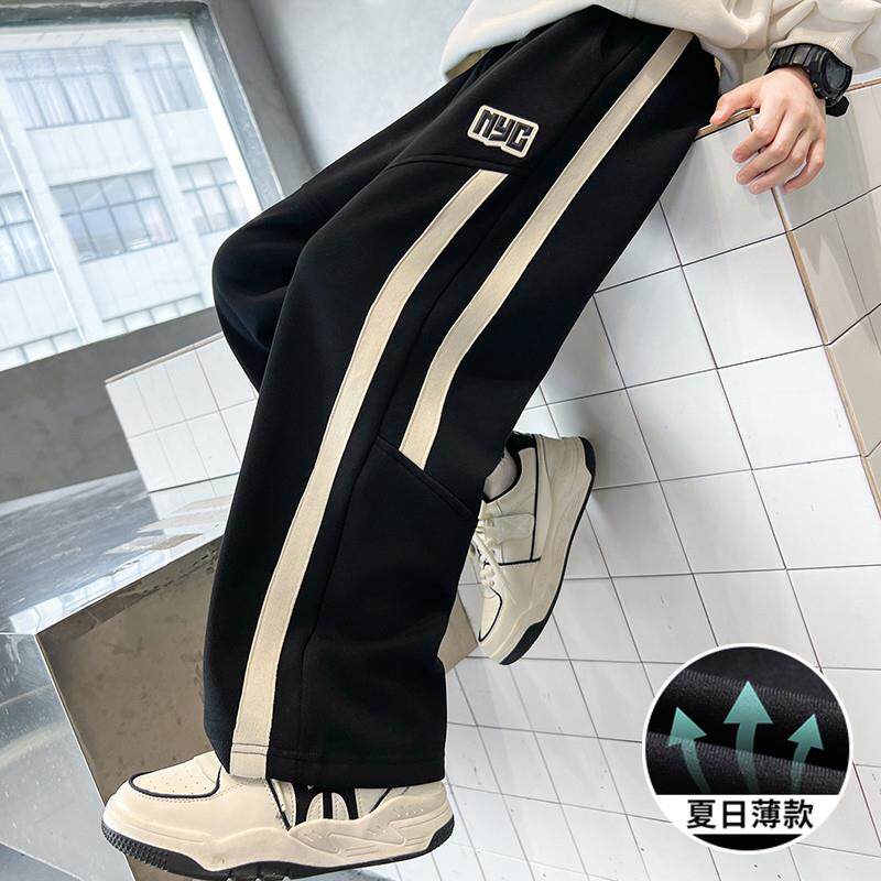 男童裤子运动长裤春秋夏款2025新款儿童夏装大童夏季宽松卫裤薄款