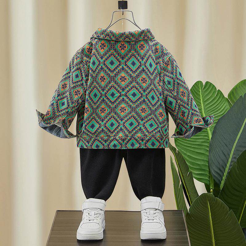 男童外套春秋款2025新款儿童男孩春季牛仔夹克童装男宝宝春装衣服