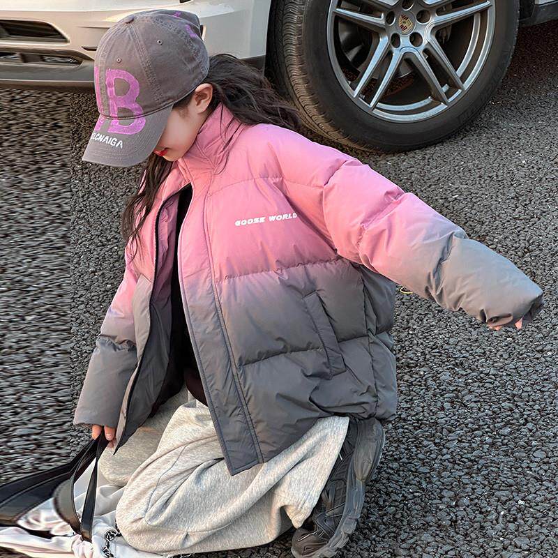 女童棉服外套2025新款大童冬装加厚保暖短款棉袄儿童冬季羽绒棉衣