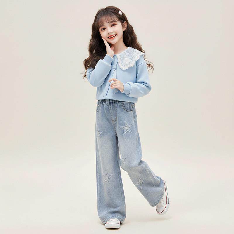 女童春韩系穿搭洋气时髦超好看春季童装2026新款儿童衣服时尚套装