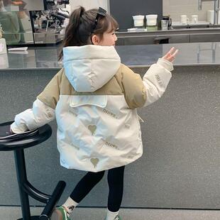 女童冬装棉服2024新款洋气外套超好看儿童棉袄冬女孩冬季羽绒棉衣