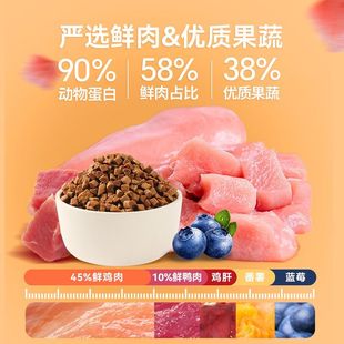 ATDO老年犬狗粮低脂鲜肉软粮泰迪小型犬通用高龄犬粮500g试吃套装