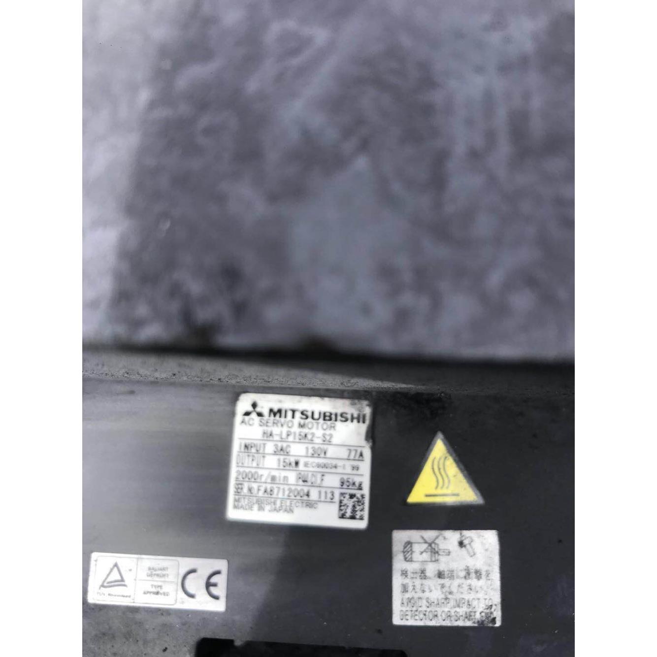 三菱伺服电机HA-LP15K2-S2.MR-J3-15KB.二手拆机。89成新。15KW.