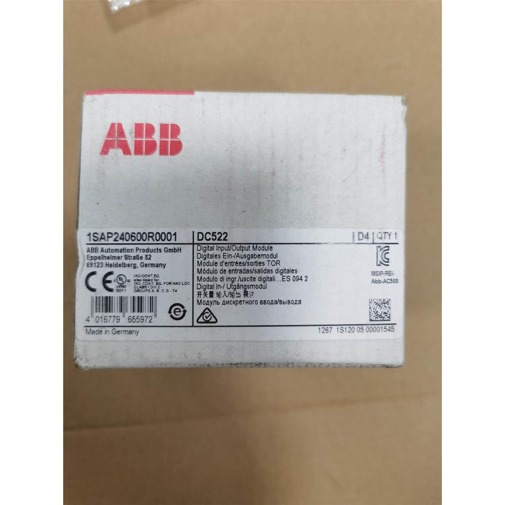 ABB模块 1SAP240600R0001 DC522 D3询价为准