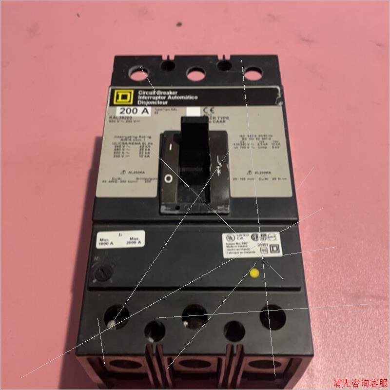 SQUARE D塑壳断路器 KAL36200 200AMP请咨询客服