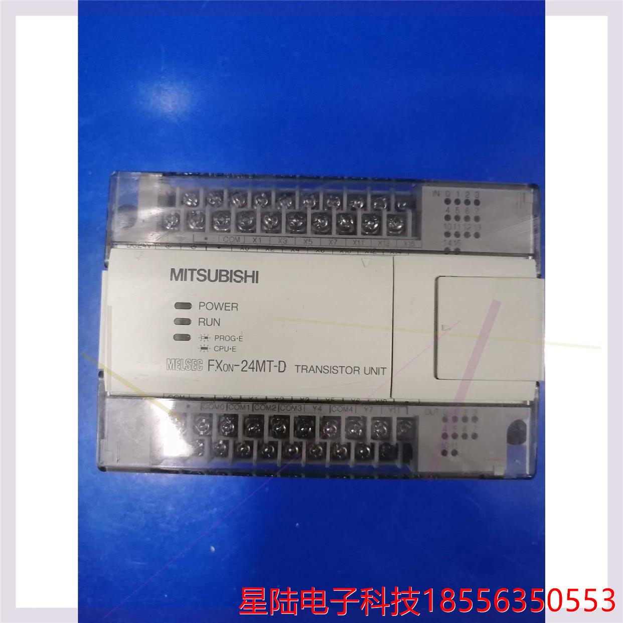 三菱PLC FX0N-24MT-D二手拆机，功能包好，成色如