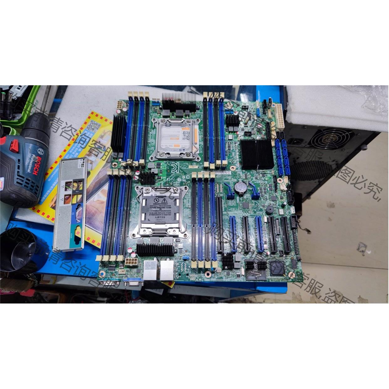 拆机一张英特尔S2600CP豪华大板，intel X79服务 询价下单
