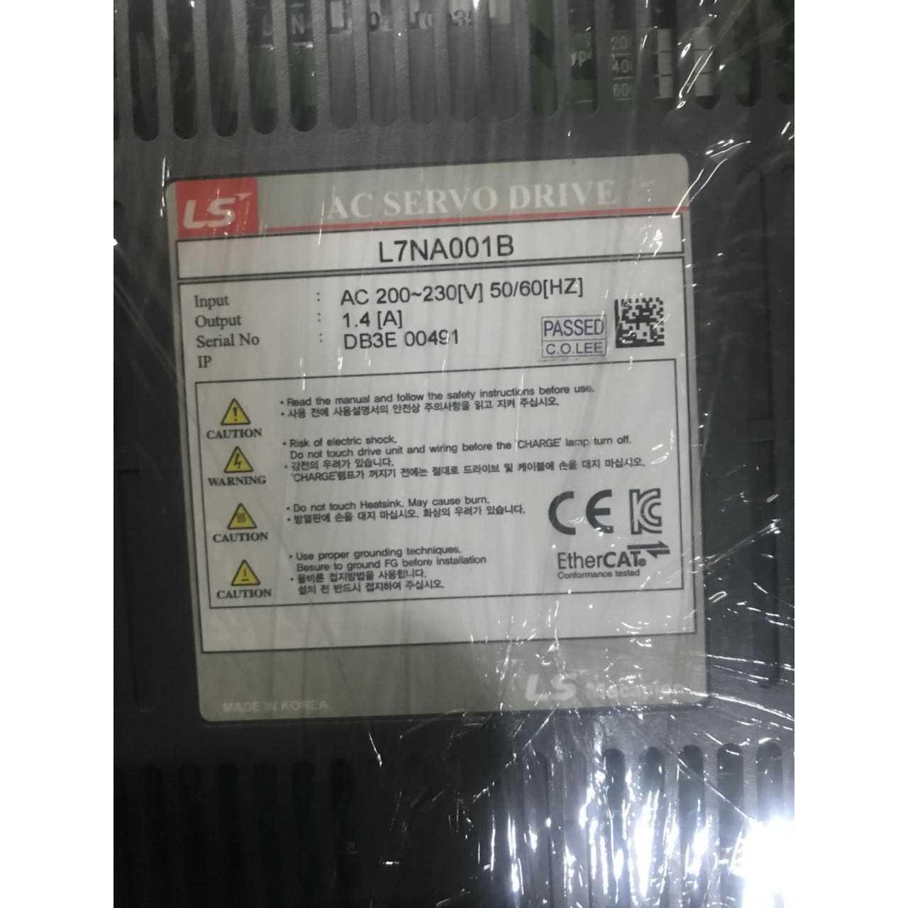 LS韩国驱动器。L7NA001B.二手设备拆机。100W.9成新。实物图。
