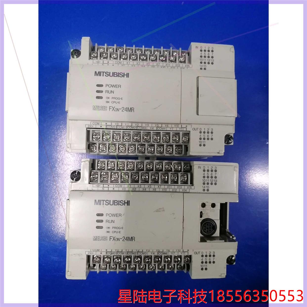 三菱PLC FX0N-24MR-001二手拆机，功能包好，成