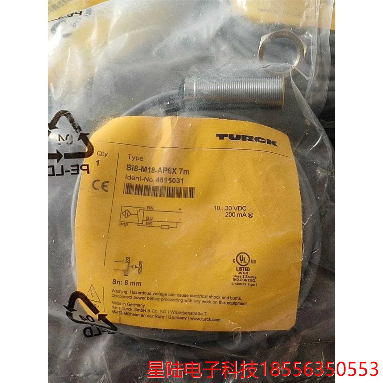 图尔克传感器BI8-M18-AP6X 7M 4615031
