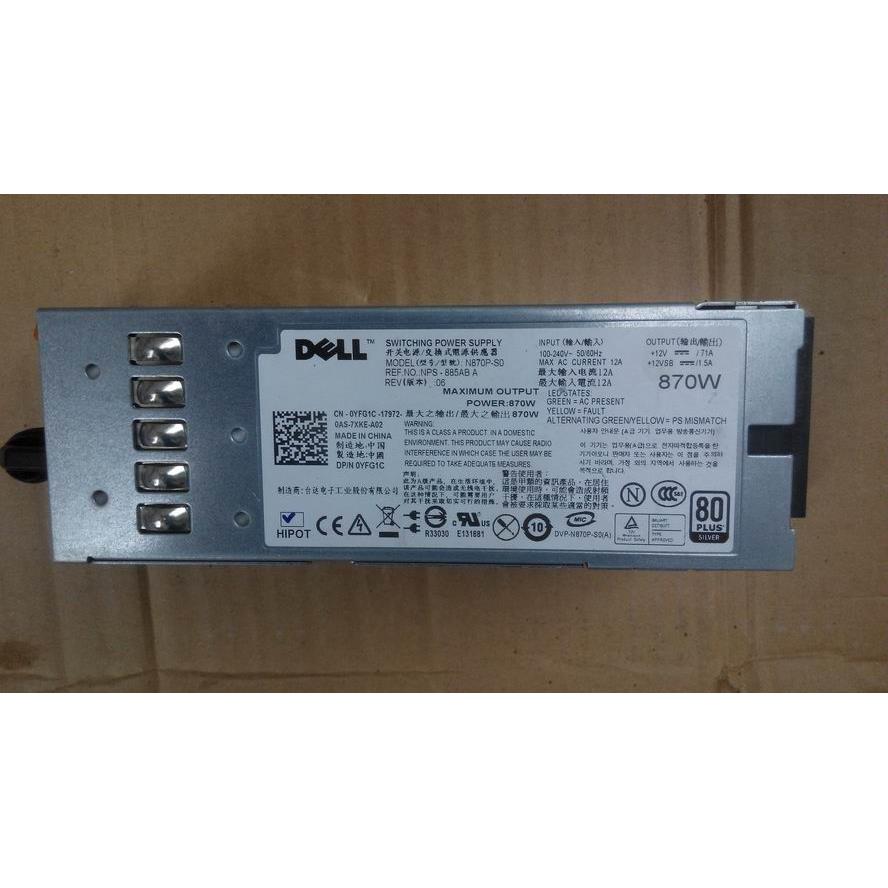 /Dell R710 870W N870P-SO NPS-885AB A 服务器电源 YFG1C