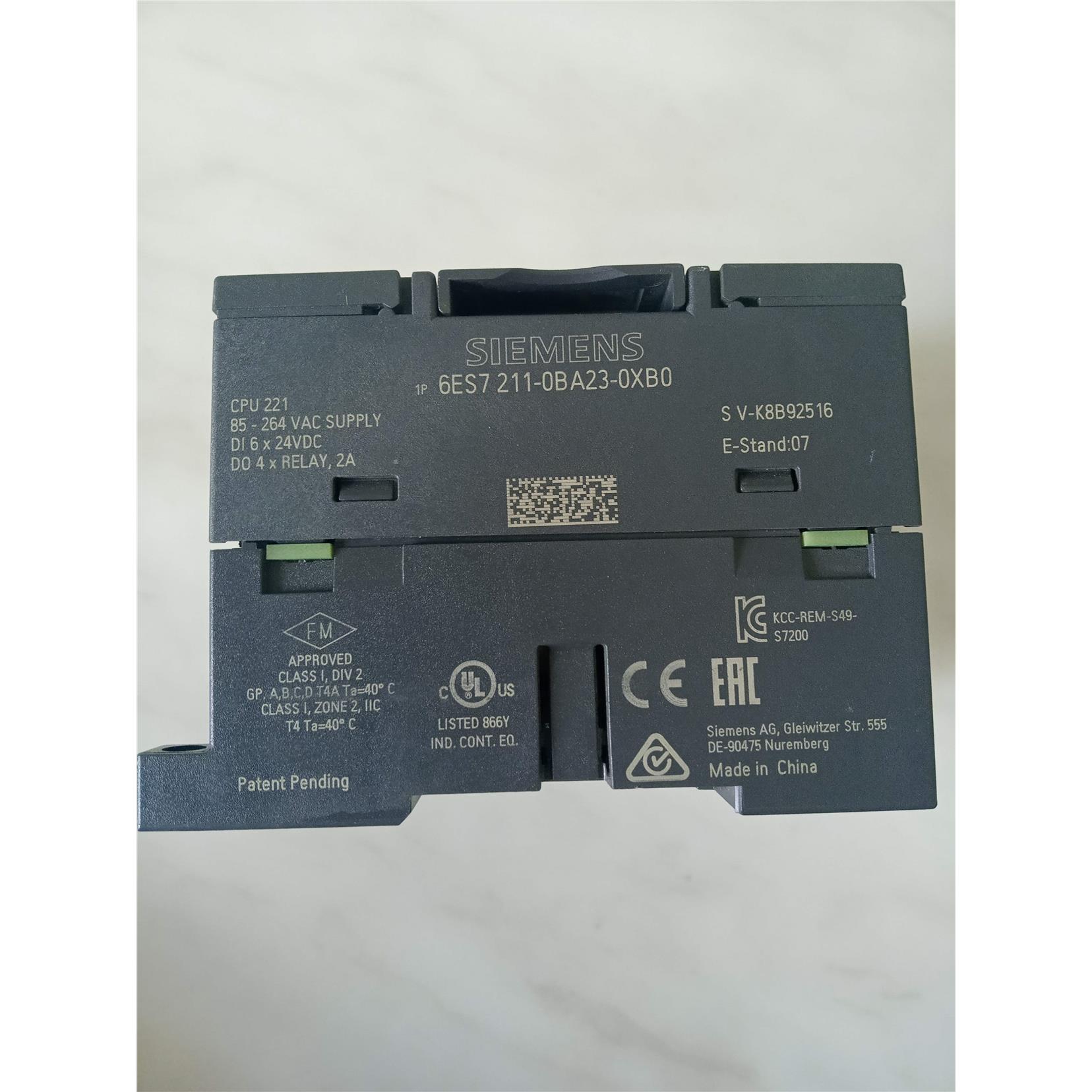 6ES7211-0BA23-0XB0充新CPU221 AC/DC/RLY议价