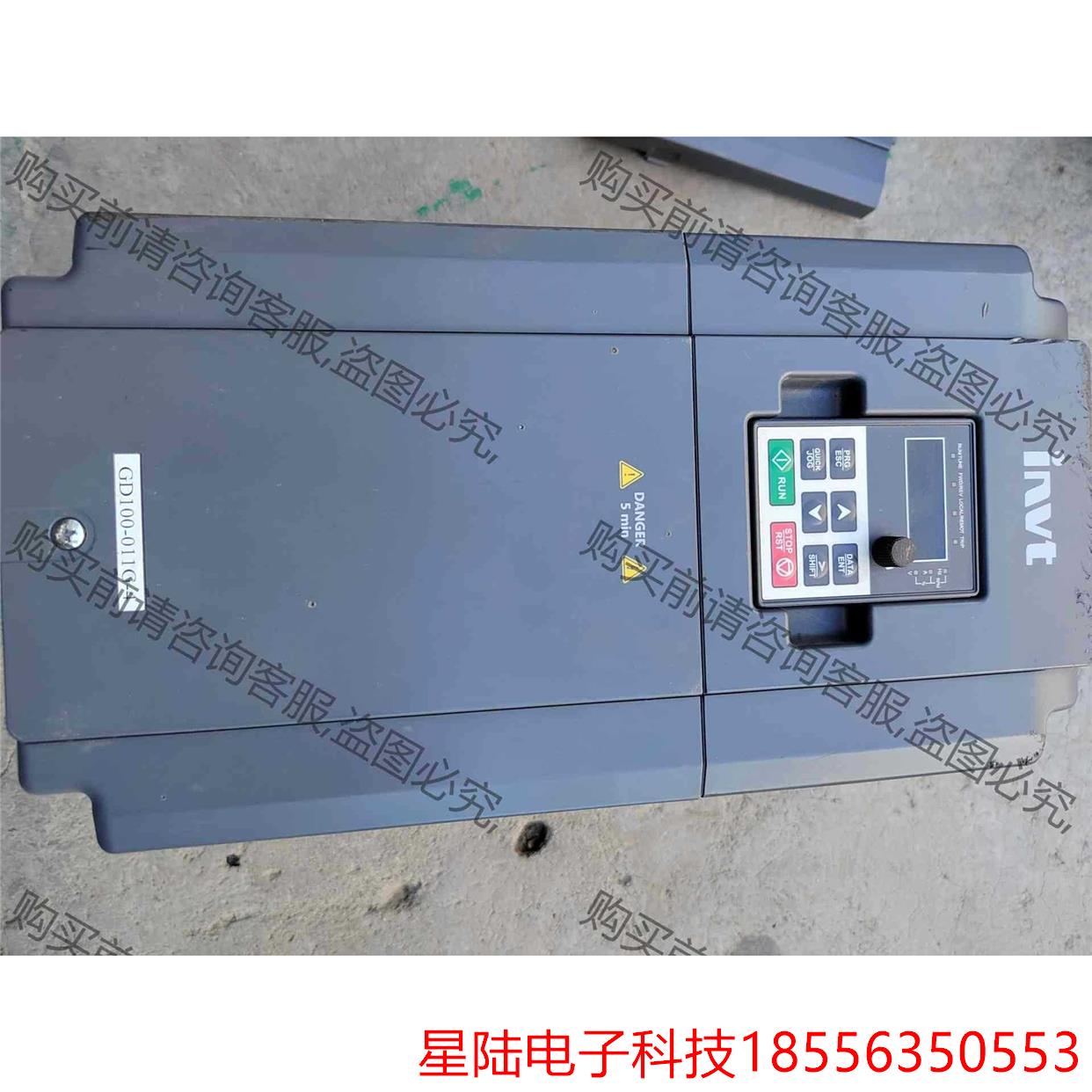 英威腾变频器GD100-011G-4，拆机，功能正常，图片实 拍前议价