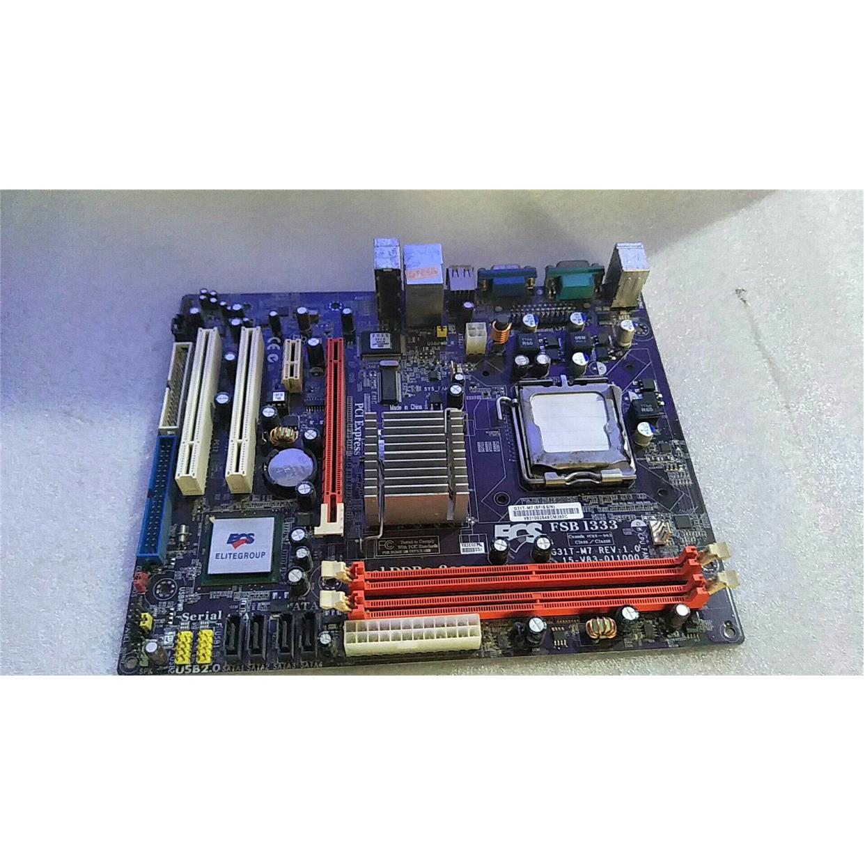 精英/ECS G31T-M7 DDR2内存 775接口 G31全集成主板