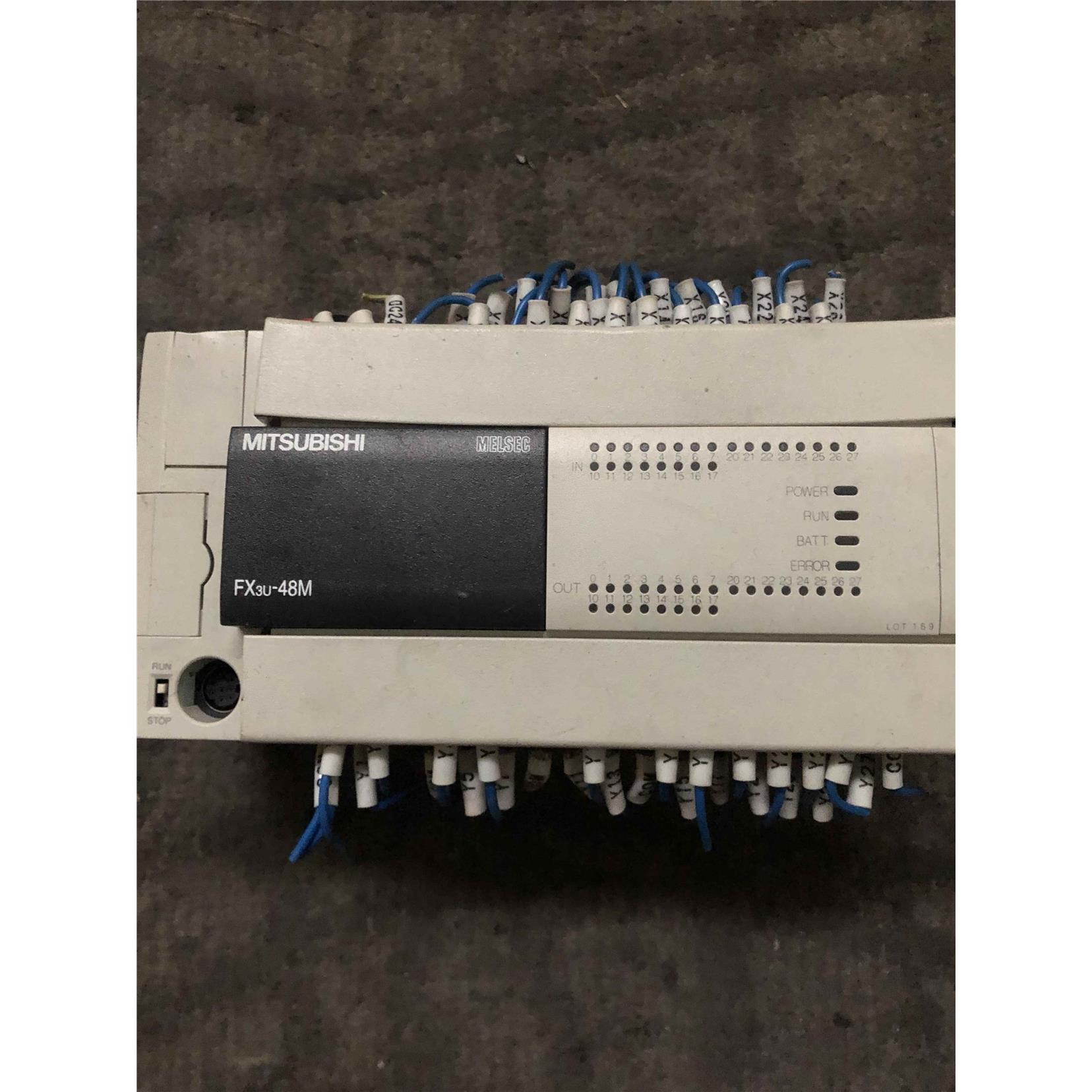 三菱PLC-FX1N-40MT/FX3U-48M/FX2N-48MR/二手拆机8-9成新议价