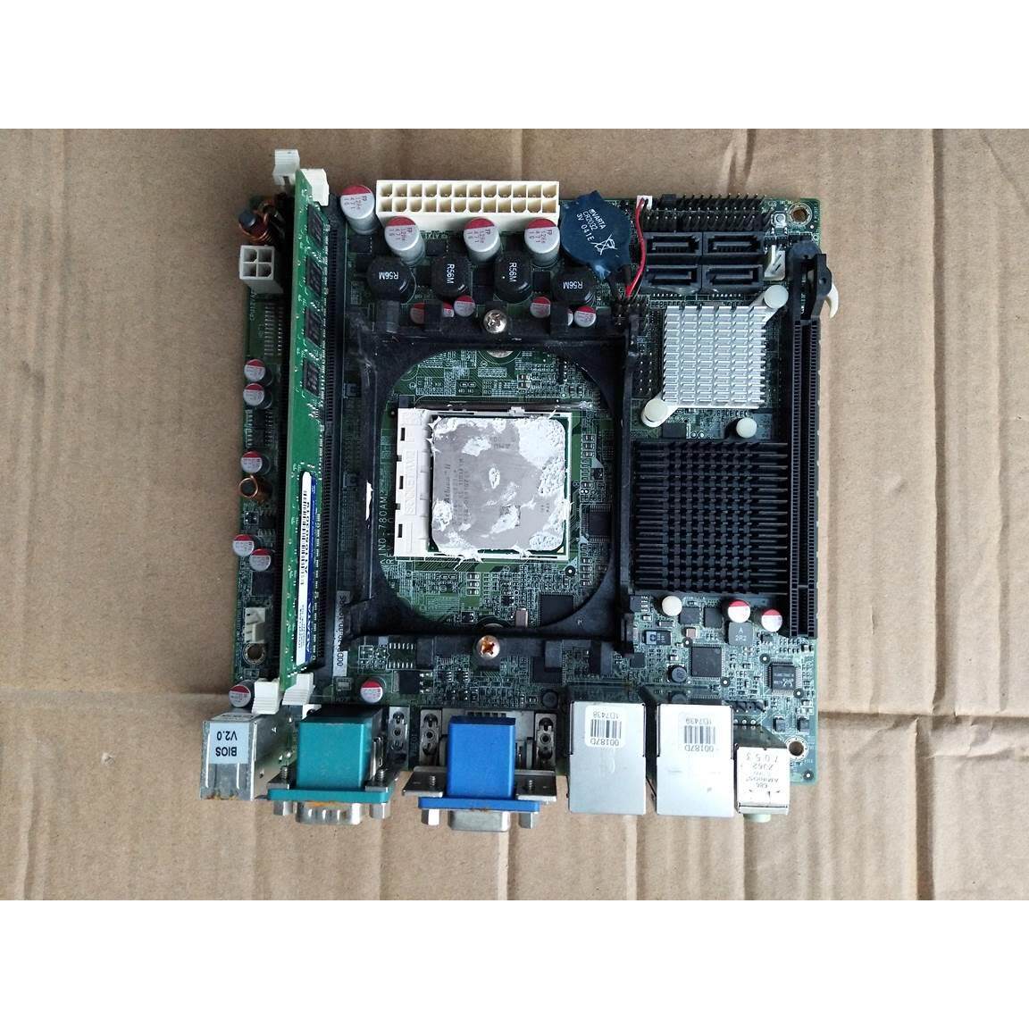 原装工业工控机双网卡口板 KINO-780AM2 REV:1.0 工控机板780AM2