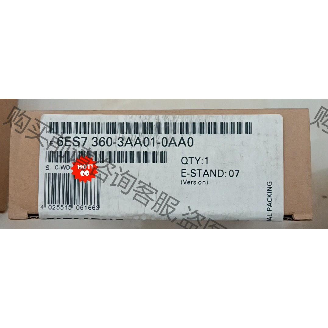 全新未拆封6ES7360-3AA01-0AA0产品质保一年 议价产品