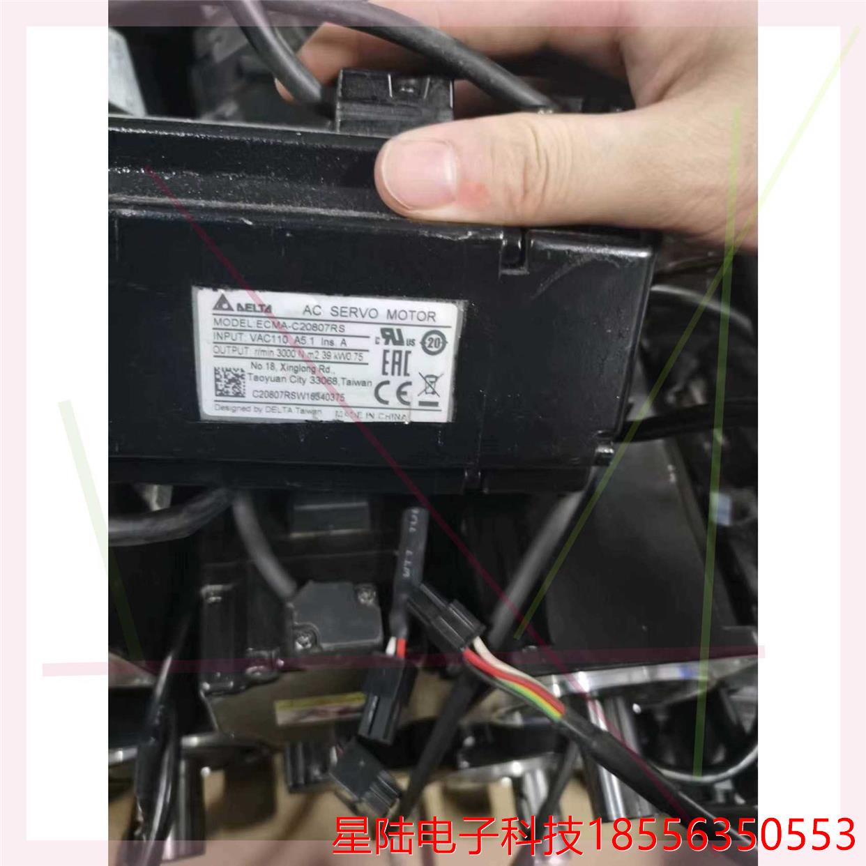 台达750W电机ECMA-C20807RS正常拆机回来，成色