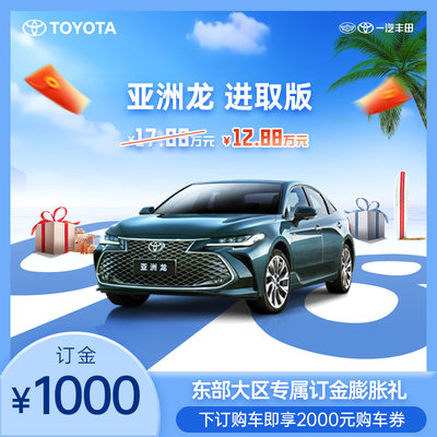 东部大区亚洲龙专属订金膨胀礼