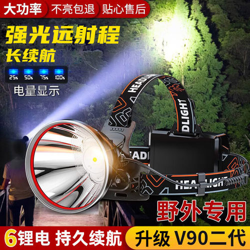 德国进口FZY头灯强光P900远射长续航手电筒可充电LED头戴式户外