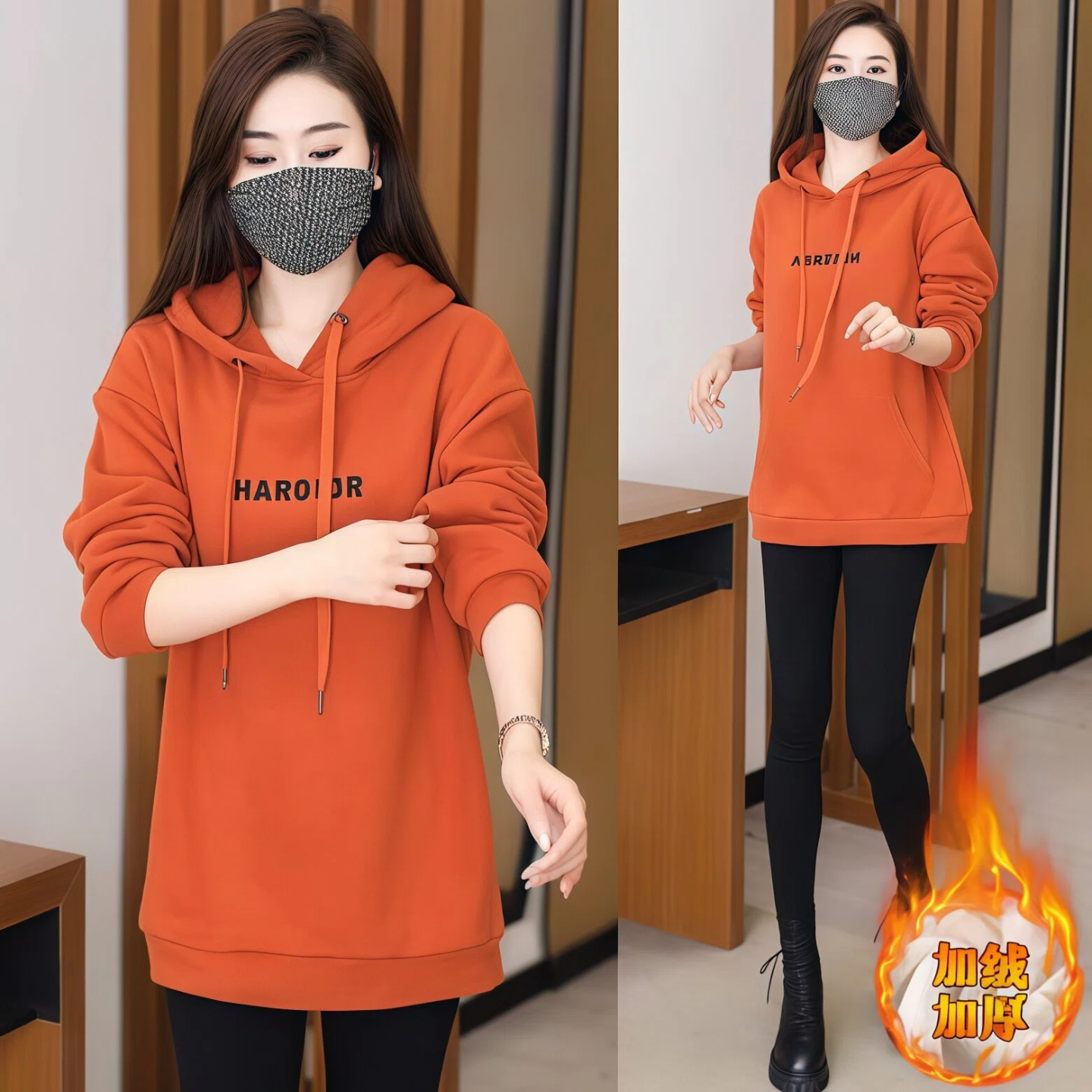 2025年冬季含棉女士爆款卫衣