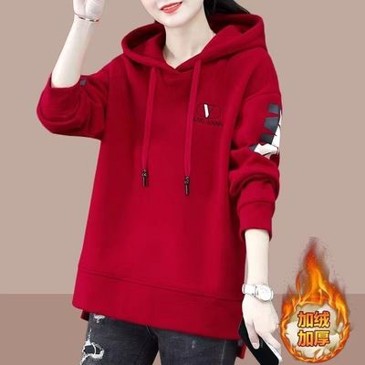 宽松型遮臀单件加厚长袖女潮