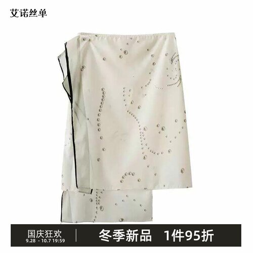 半身裙珍珠印花腰裙TT7D20920