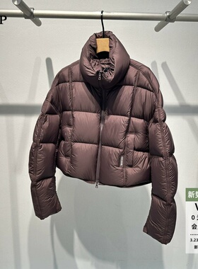 ariosea艾诺丝单官方旗舰店正品2025冬新短款立领羽绒服AR004143