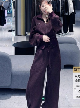 ariosea艾诺丝单官方旗舰店2025秋冬新款拉链休闲裤外套AR104128