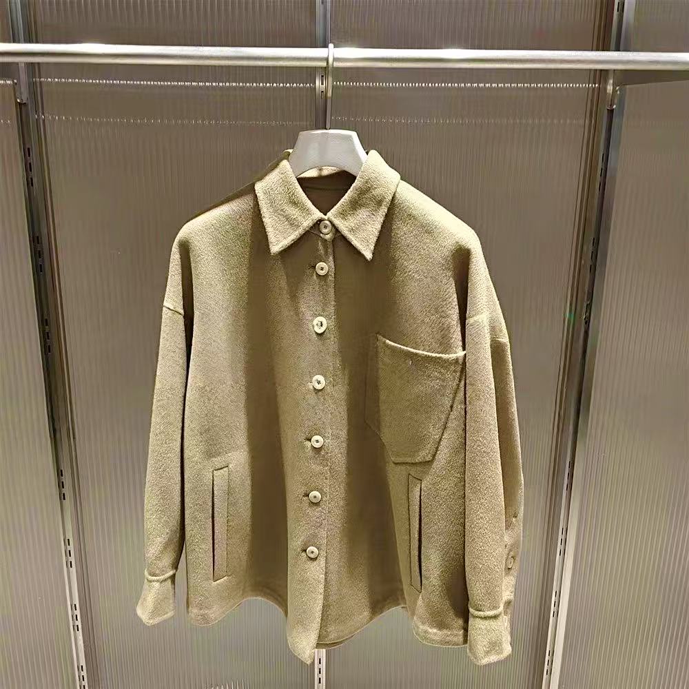 新品绵羊毛夹克女双面呢