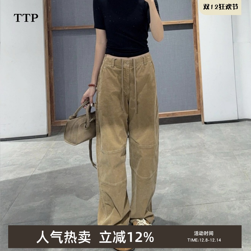 新品休闲裤灯芯绒卡其裤