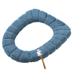 马桶坐垫家用冬季加厚毛绒坐垫加绒四季通用网红马桶坐便器套垫圈