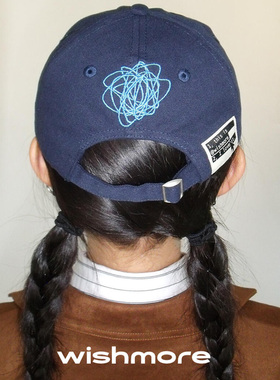 wishmoreAW鸭舌帽原创百搭棒球帽显脸小大帽檐潮流刺绣帽子男女