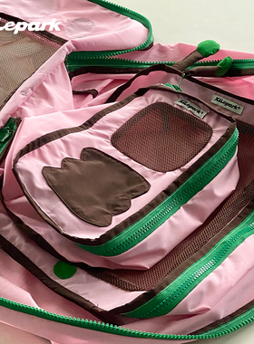 xilepark三件套化妆包小型女便携式小众设计感新款原创可爱收纳包