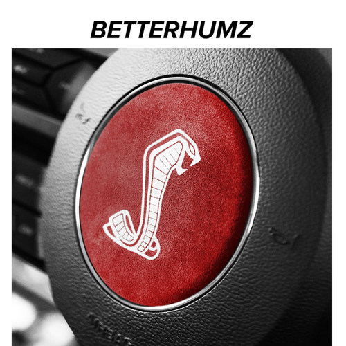 适用福特野马方向盘车标翻毛皮