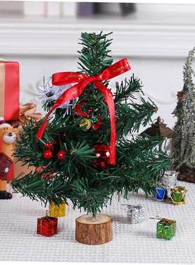 Christmas tree tabletop tree decorations圣诞节圣诞树摆件