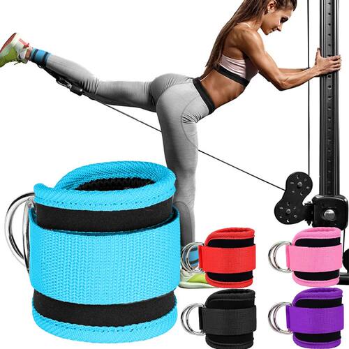 1Pcs Ankle Straps Leg Strength Workouts Pulley Adjustable D-