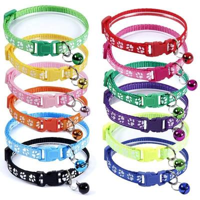 Dog Collar Pet Tag Puppy Cat Nameplate ID Collars Adjustable