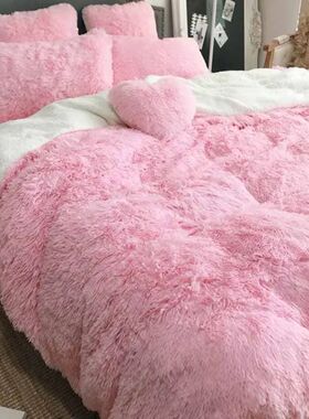 Shaggy Fuzzy Fur Winter Warm Blanket Office Fluffy Rest Plai
