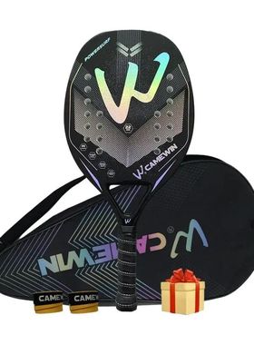 3K Camewin Beach Tennis Racket Full Carbon Fiber Rough Surfa