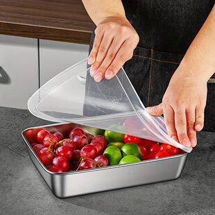 11-Piece Stainless Steel Food Containers with Lids, Airtight