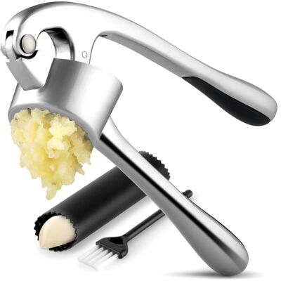 Kitchen Large Premium Garlic Press Set - Bigger Bowl for Big