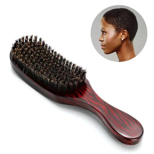 1pcs Wood Handle Hair Brush Set Hard Boar Bristle Combs Styl