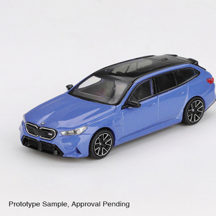 MINI GT 1:64 BMW M5 Touring (G99) Marina Bay Blue 汽车模型