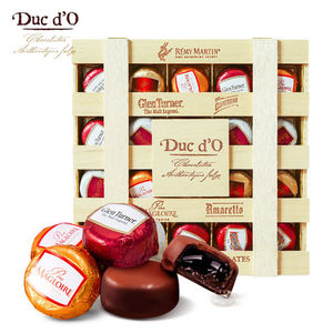 比利时进口Duc d”O得多木盒250g酒心力娇酒巧克力圣诞节表白礼物
