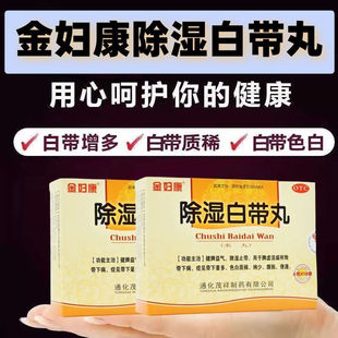 金妇康除湿白带丸6g*12袋脾虚湿盛带下病白带异常腹胀气健脾益气